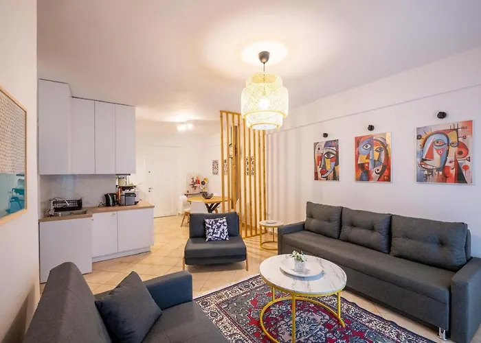 公寓 Arline's Luxury Retreat House Sarandë